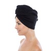 Texere Women's Bamboo Viscose Hair Towel (Tya, Black, U) Quick