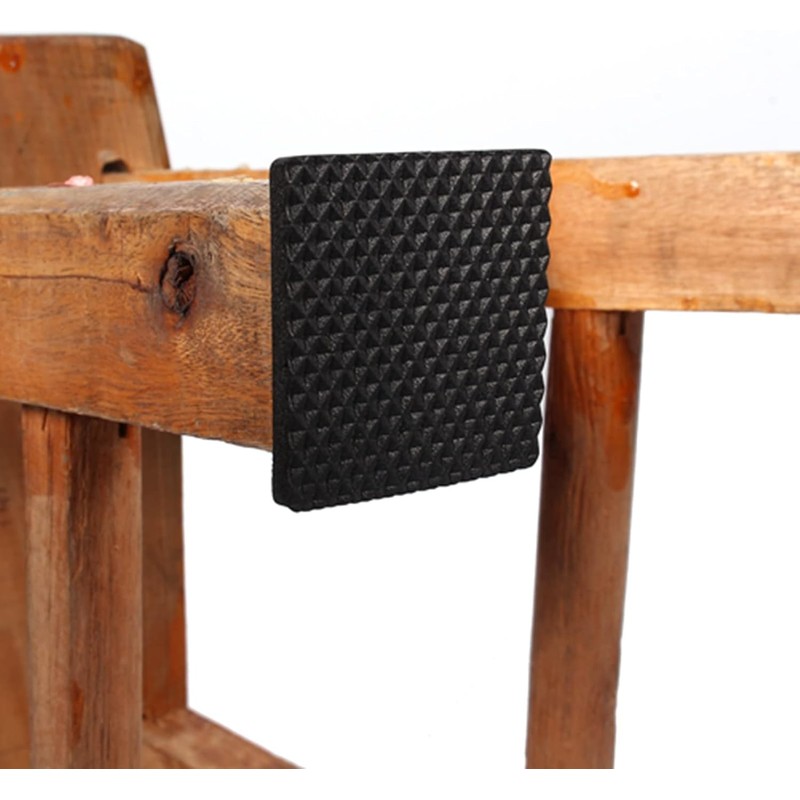 Tefola 12 Fundas Protectoras Negras Antideslizantes y Autoadhesivas para Muebles,