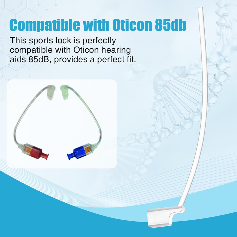 Gulfmew 6 Packs Sports Lock Compatible with Oticon 85db, Retention