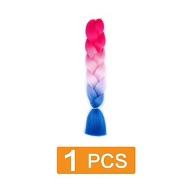 prinfantasy Braided Ponytail Hair Wigs, Colour Gradient Braid, Synthetic Braided Extensions, Coloured Hair Extensions, Hairpiece, BZ112