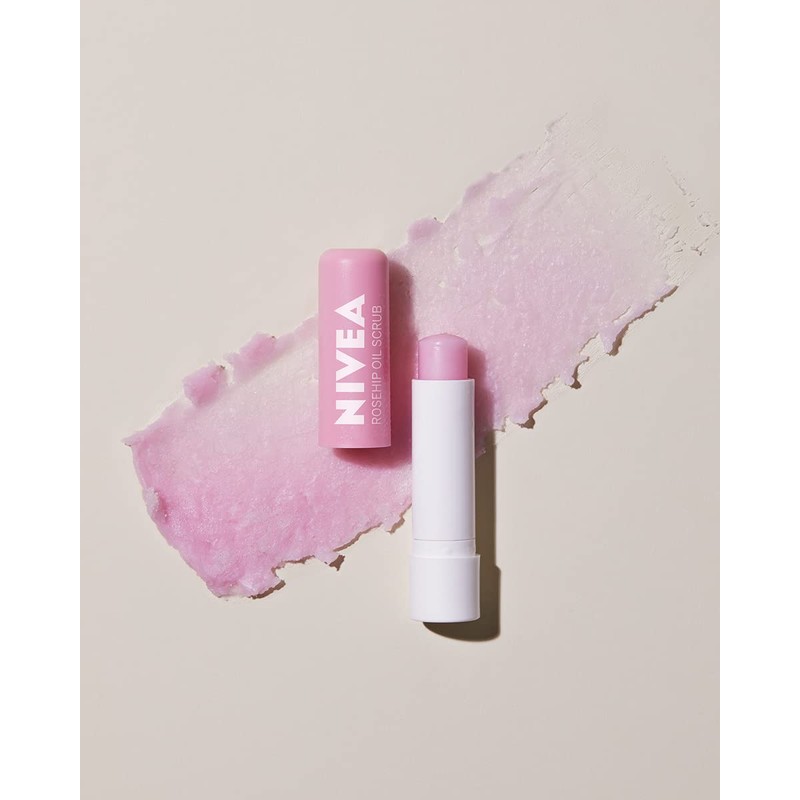 NIVEA 2-in-1 Moisturizing Lip Scrub, 4.8g | Exfoliating & Enriched