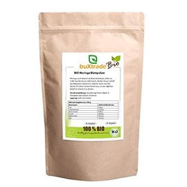 Buxtrade 1 kg BIO Moringa Blattpulver - Meerrettichbaum Pulver Moringapulver Rohkostqualit?t