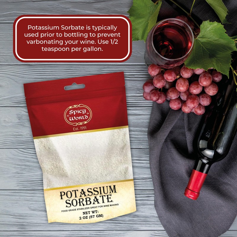 Potassium Sorbate 2 Oz - Food Grade - Great Wine