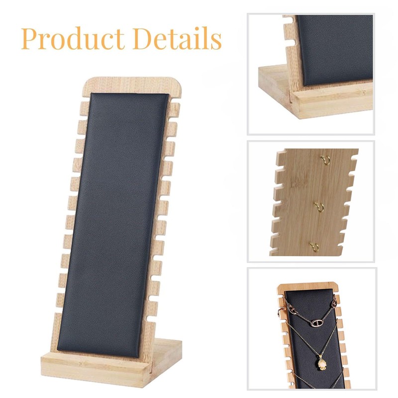 SWTOOL 1PC Natural Color Body Bamboo Jewelry Necklace Display Stand