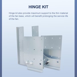FICBXRA Hinge Kit for Restaurant Canopy Hood Exhaust Fan