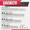 EACELIY 64PCS 1/4,3/8&1/2” Master Torx Bit Socket Set and External