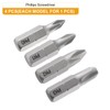 HARFINGTON 4pcs PH0/PH1/PH2/PH3 Phillips Screwdriver Bit 1/4" Hex Shank 25mm/1"