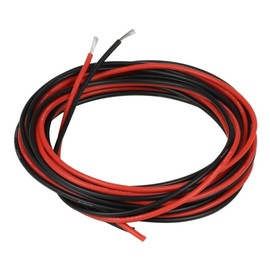 BNTECHGO 18 Gauge Silicone wire 5 ft red and 5 ft black Flexible 18 AWG Stranded Copper Wire
