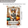 BlissYard Thanksgiving Fall Garden Flag 12x18 Inch Welcome Corgi Flag