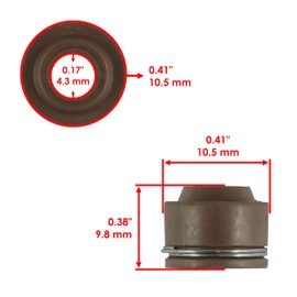 Caltric 2X Valve Stem Seal Compatible with Honda Foreman 450 1998 1999 2000 2001 2002 2003 2004