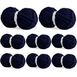 8 Pack Chunky Chenille Yarn for Crocheting & Knitting, 29.5yds 5 oz Each Skein Soft Fluffy Kitting Yarn Set, Thick Velvet Plush Yarn for Handcrafts Weaving Making Blankets