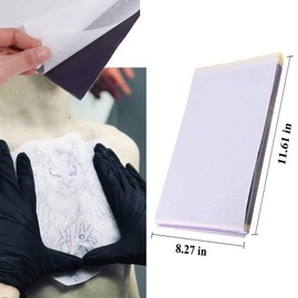 Tattoo Transfer Sheets - Ruicoo 25 Pcs Tattoo Soft Skin Transfer Sheets Tattoo Stencil Paper Thermal Stencil Paper 4 Layers 8 1/2" x 11" Tattoo Supplies DIY Tattoo Practice