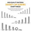 520Pcs 304 M3 M4 M5 M6 Stainless Steel Bolts Nuts