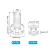 PATIKIL M3x8mm Acrylic Screws with Hexagon Nuts, 30 Set, Transparent