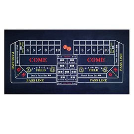 BALIKEN Tabletop Casino Felt 36"x72" for Craps Casino Table Top Felt Layout Mat