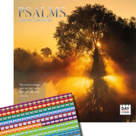 Dayplanner Publishing Psalms Calendar 2025, Large Wall Calendar With Organisational Stickers, 16 Month, Psalms Gift Religion Calendar