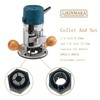 (1/​​2-inch) 12.7mm and（1/4-inch 6.35mm Collet Chuck and Nut Replace for
