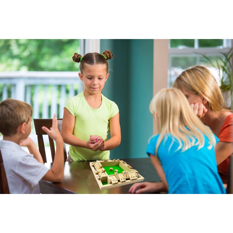 EACHHAHA Shut The Box 4 Player Classic Folding Board Game