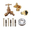hep® Outdoor Garden Bib Tap Kit Inc. Wall Plate Elbow