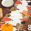 Aitsite Autumn Table Runner, Black Gold Table Runner, Pumpkin Autumn