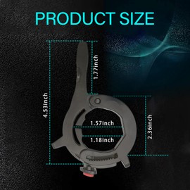 Arwrilt Motorcycle Throttle Cruise Control Assist, Adjustable Throttle Cruise Control Clamp, Universal Motorcycle Accessories (Black)