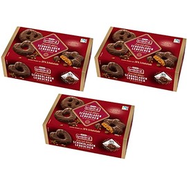 Lambertz Schokoladen Lebkuchen Zartbitter 3 x 500 gr. Herzen Sterne Brezeln