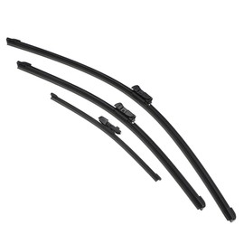 X AUTOHAUX 3 Pcs Front Rear Windscreen Wiper Blades Set for VW Golf MK6 Hatchback 2009-2012 for Skoda Yiti 2009-2019