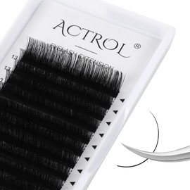 ACTROL Classic Eyelash Extension 0.03mm C Curl 13-16mm Mixed Tray Supplies Matte Black Professional Lashes