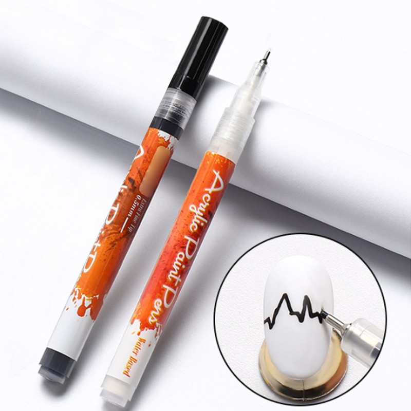 10PCS Nail Art Pen Set Colorful ABS Housing Nail Point