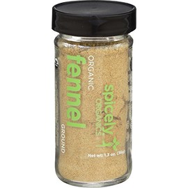 SPICELY Organic Jar Fennel Ground, 1.3 OZ