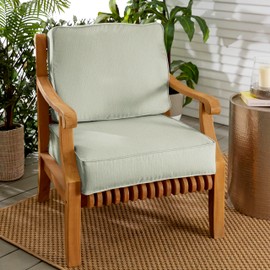 Sorra Home 23 in x 27 in x 5 in Deep Seating Corded Cushion Set, Standard, Green 5 Pound