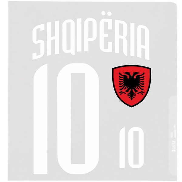 Albania Iron-On Patch Coat of Arms Number 10 Transfer for