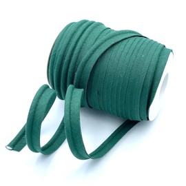 Craft Cult Medium 14mm Wide Plain Piping Bias Binding Piped Trim - 25 Metre Roll (59 - Bottle Green)