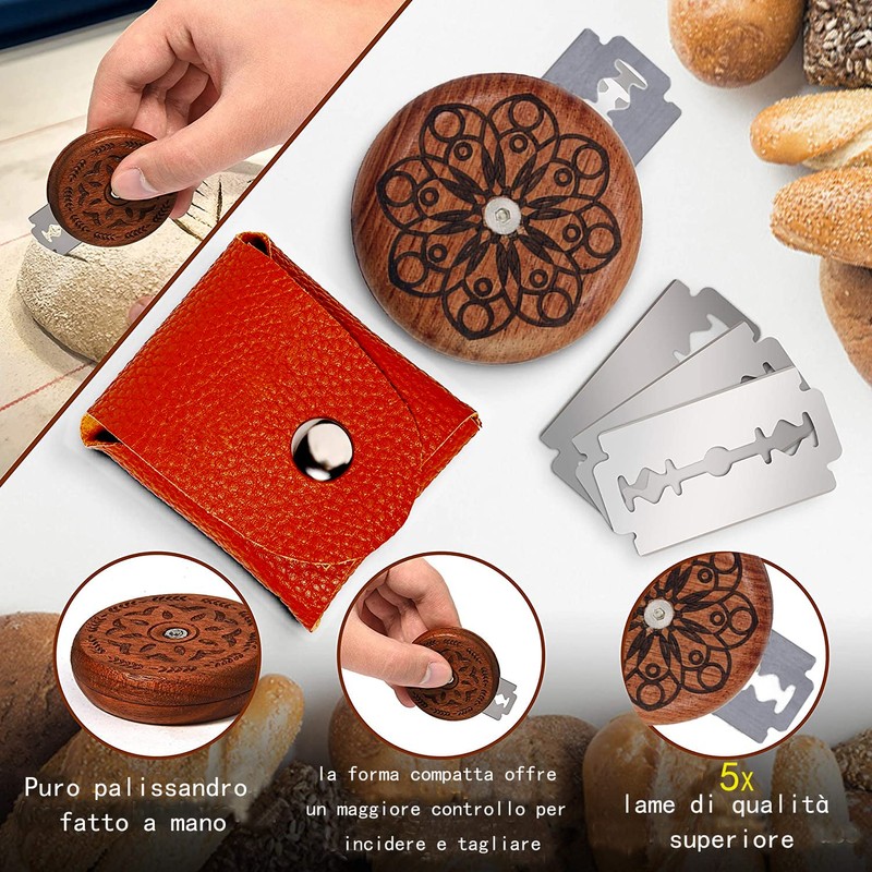 Zoppo Bread Slicer for Homemade Bakers with Natural Yeast Bread