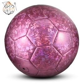 pwavum Fussball lila, Fußball Kinder Unisex, Standard Fussball Größe 5, Wasserdicht & strapazierfähig fusball, Outdoor-Indoor Training fußball Ball, Fussbälle GrößE 5 für Kinder und Erwachsene