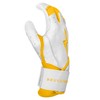 BRUCE BOLT Chrome Series Long Cuff Yellow Batting Glove -