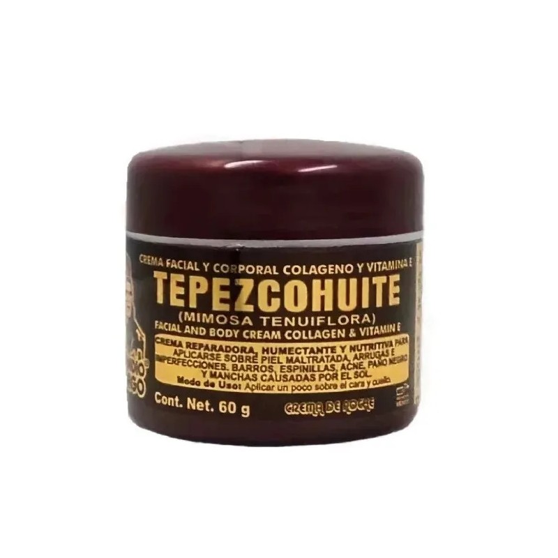 Crema De Tepezcohuite Para La Noche 60 Gr