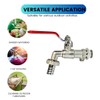 Wärmer System Outside Garden Tap with Check Valve and Wallplate