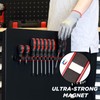 Mayouko Magnetic Screwdriver Wrench Organizer, Aluminum Rail Magnetic Tool Holder,