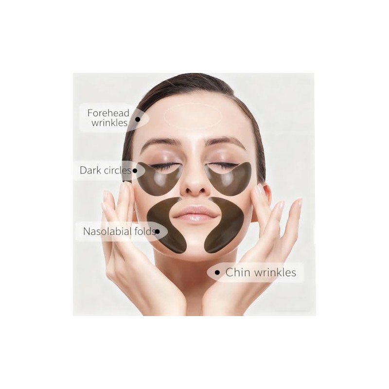 Parches Para Ojos De Perla Negra, Gel Patches 60 Piezas