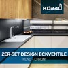 kör4u Set of 2 Design Angle Valve 1/2 x 3/8