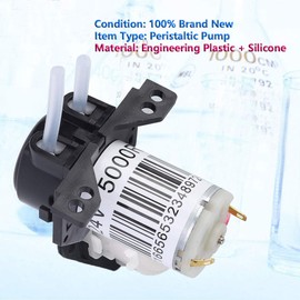 Ausla Peristaltische Flüssigpumpe Mikro -Peristaltische Pumpe Selbst -Priming Pumpe Kompakt Zuverlässige Röhrchen Ersatzvereinbarung für Experimente Pharmazeutika Wasserbehandlung (24V)