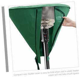 GANAZONO Patio Heater Cover Polyester Protective Cover for Outdoor Heaters Dustproof and Wind-resistant Design for Bad Weather Green Color Easy to Store