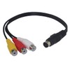 Rosebe Convenient Conversion Cable, 7-Pin Mini-DIN Male to Composite Female