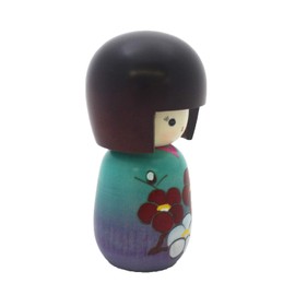 Kokeshi Kokeshi (Plum Blossom) (Prime Minister's Award Winner of the Prime Minister Award by Masae Fujikawa), Made in Japan