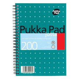 2 X A5 80gsm Ruled with Margin Wirebound 200 Pages 100 Sheets - Color: Metallic