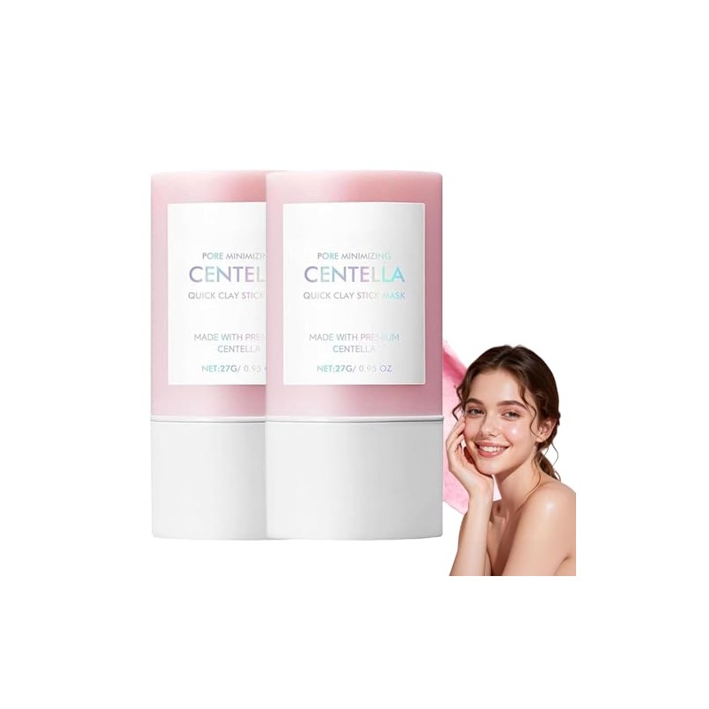 3PC Mascarilla de Arcilla en Barra con Centella Asiática,Poremizing Quick