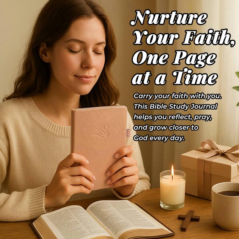 Bible Study Journal for Women – Guided Christian Notebook with