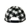 HaT Way To Celebrate Women's Black/White Plaid Faux Sherpa Valentine's