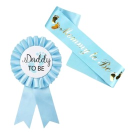 Banda Mom Dad To Be 2 Piezas Boy Girl Baby Shower